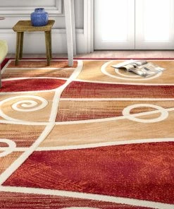 Well Woven Springfield Red Modern Rug