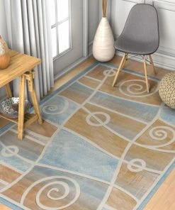Well Woven Springfield Blue Modern Rug