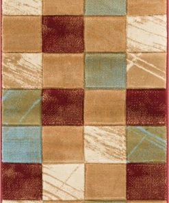 Well Woven Taylor Red Modern Geometric Rug 5 Well Woven Taylor Red Modern Geometric Rug