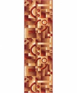 Well Woven South Street Red Modern Geometric Rug