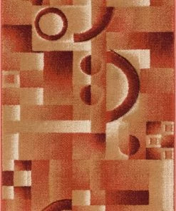 Well Woven South Street Orange Modern Geometric Rug 6 Well Woven South Street Orange Modern Geometric Rug