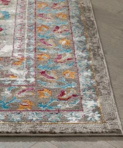 Well Woven Afton Bohemian Vintage Floral Medallion Cream Rug
