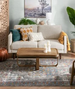 Well Woven Afton Bohemian Vintage Floral Medallion Cream Rug