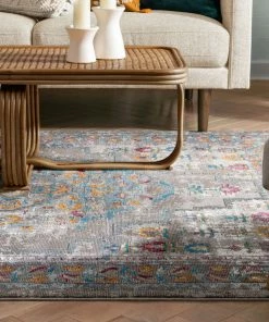Well Woven Afton Bohemian Vintage Floral Medallion Cream Rug