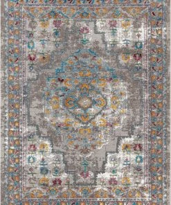 Well Woven Afton Bohemian Vintage Floral Medallion Cream Rug