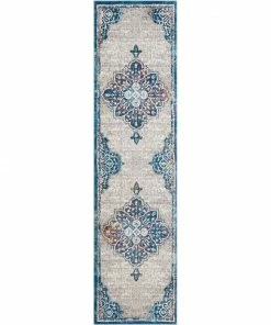 Well Woven Aidan Bohemian Vintage Floral Mandala Ivory Rug