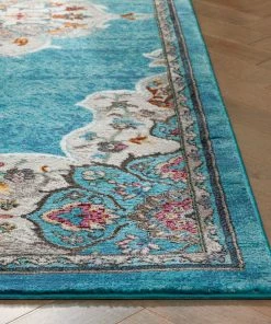 Well Woven Aidan Bohemian Vintage Floral Mandala Blue Rug 17 Well Woven Aidan Bohemian Vintage Floral Mandala Blue Rug