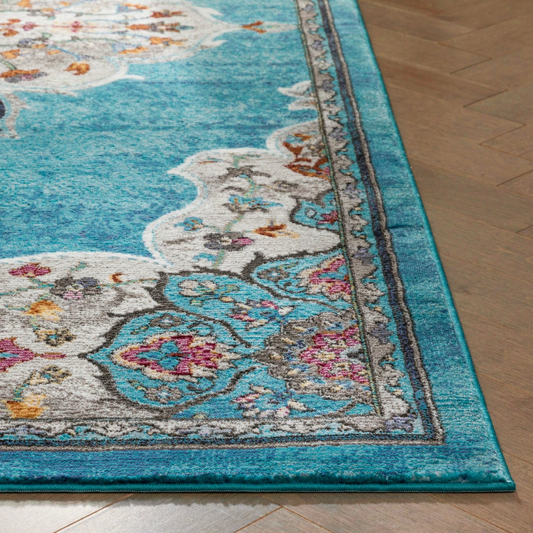 Well Woven Aidan Bohemian Vintage Floral Mandala Blue Rug 9 Well Woven Aidan Bohemian Vintage Floral Mandala Blue Rug