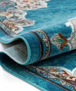 Well Woven Aidan Bohemian Vintage Floral Mandala Blue Rug 12 Well Woven Aidan Bohemian Vintage Floral Mandala Blue Rug