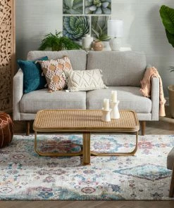 Well Woven Paloma Vintage Bohemian Oriental Medallion Ivory Rug