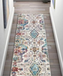 Well Woven Paloma Vintage Bohemian Oriental Medallion Ivory Rug