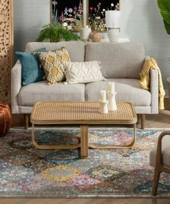 Well Woven Gaia Bohemian Vintage Floral Trellis Multi Rug 15 Well Woven Gaia Bohemian Vintage Floral Trellis Multi Rug