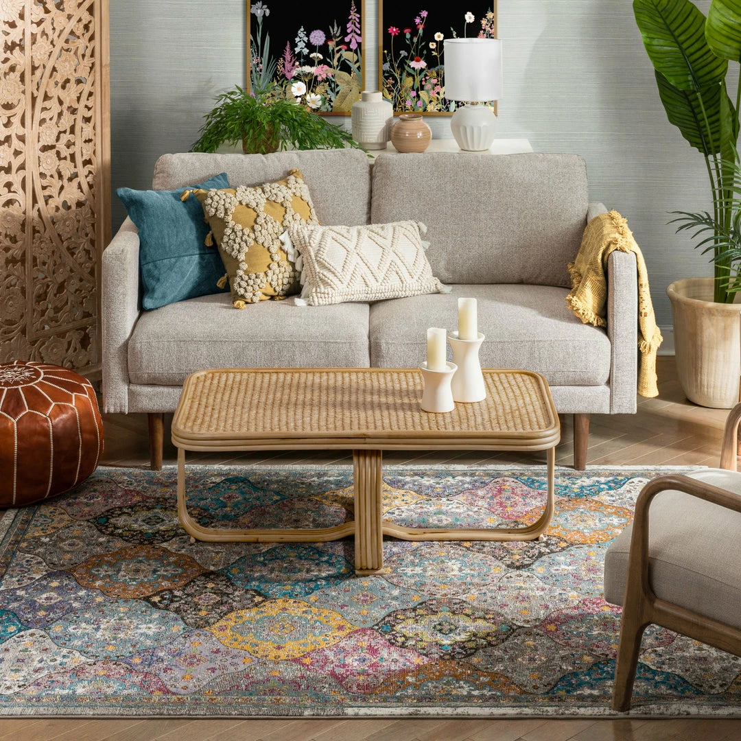 Well Woven Gaia Bohemian Vintage Floral Trellis Multi Rug 7 Well Woven Gaia Bohemian Vintage Floral Trellis Multi Rug