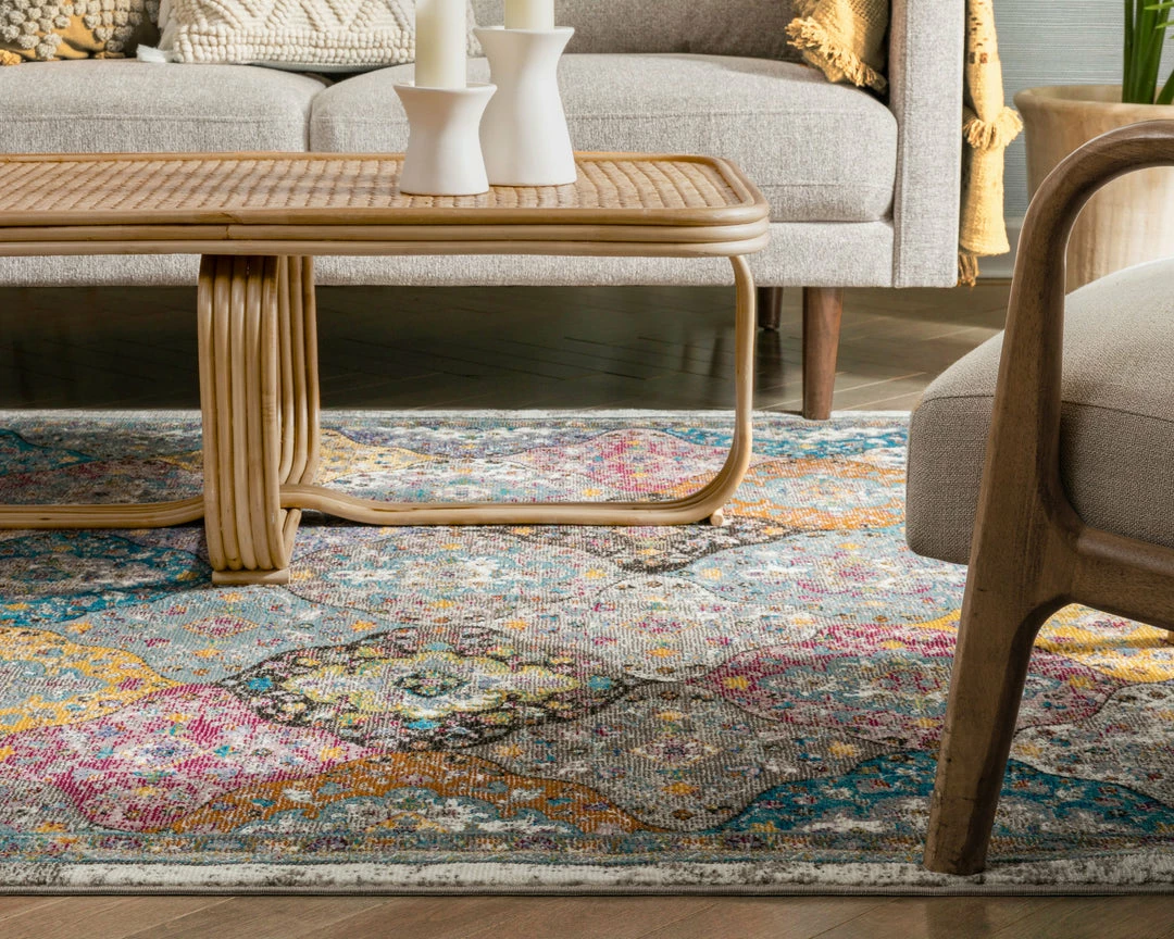 Well Woven Gaia Bohemian Vintage Floral Trellis Multi Rug 8 Well Woven Gaia Bohemian Vintage Floral Trellis Multi Rug