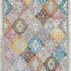 Well Woven Gaia Bohemian Vintage Floral Trellis Multi Rug