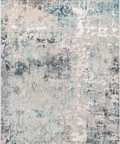 Well Woven Penelope Modern Abstract Distressed Grey Rug