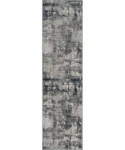 Well Woven Penelope Modern Abstract Distressed Grey Rug