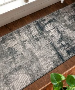 Well Woven Penelope Modern Abstract Distressed Grey Rug