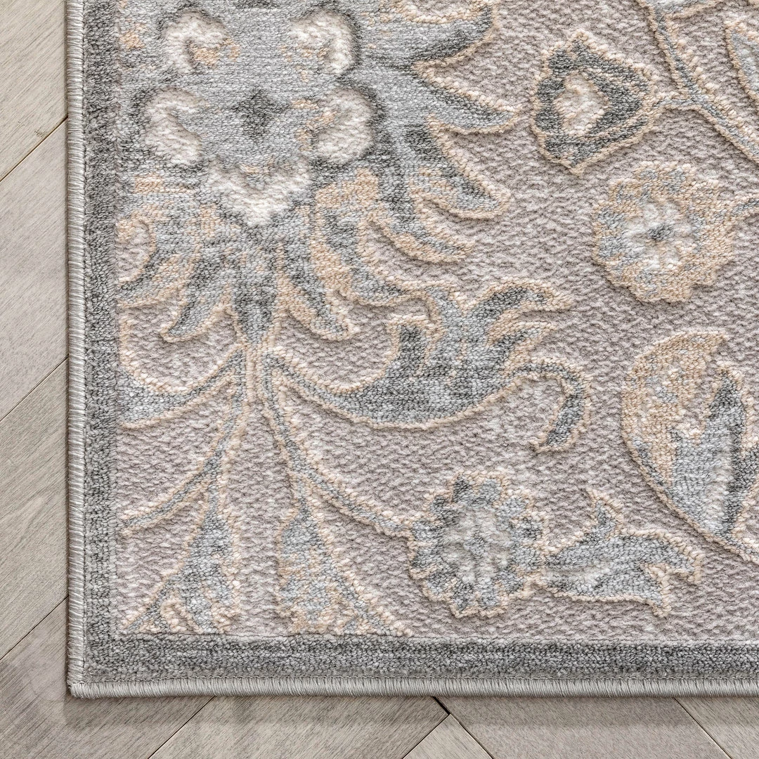 Well Woven Global Blossom Zena Vintage Oriental Floral Grey Area Rug 5 Well Woven Global Blossom Zena Vintage Oriental Floral Grey Area Rug