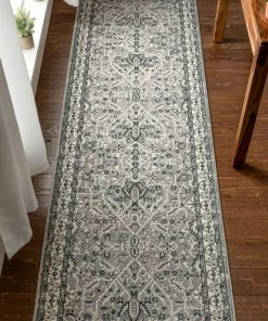 Well Woven Amare Vintage Botanical Floral Border Grey Rug 22 Well Woven Amare Vintage Botanical Floral Border Grey Rug