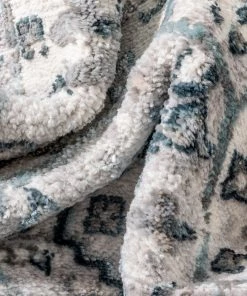 Well Woven Global Vida Vintage Eclectic Geometric Floral Grey Rug