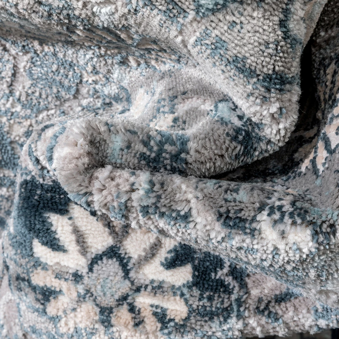 Well Woven Lennan Vintage Oriental Floral Border Blue Rug 3 Well Woven Lennan Vintage Oriental Floral Border Blue Rug