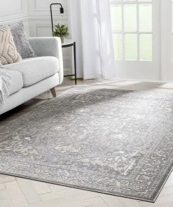 Well Woven Leif Vintage Medallion Ivory Rug Global