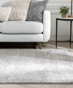 Well Woven Leif Vintage Medallion Ivory Rug Global