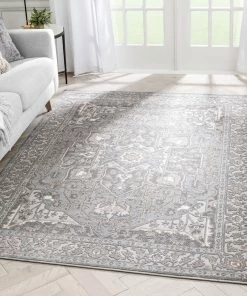 Well Woven Leif Vintage Medallion Ivory Rug Global