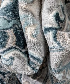 Well Woven Global Leif Vintage Medallion Blue Rug