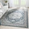 Well Woven Global Leif Vintage Medallion Blue Rug