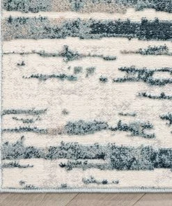 Well Woven Ronan Modern Abstract Distressed Blue Rug