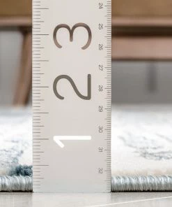 Well Woven Ronan Modern Abstract Distressed Blue Rug