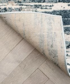 Well Woven Ronan Modern Abstract Distressed Blue Rug