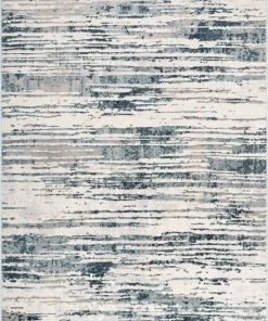 Well Woven Ronan Modern Abstract Distressed Blue Rug