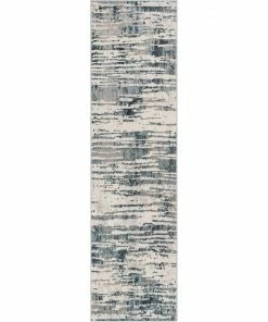 Well Woven Ronan Modern Abstract Distressed Blue Rug