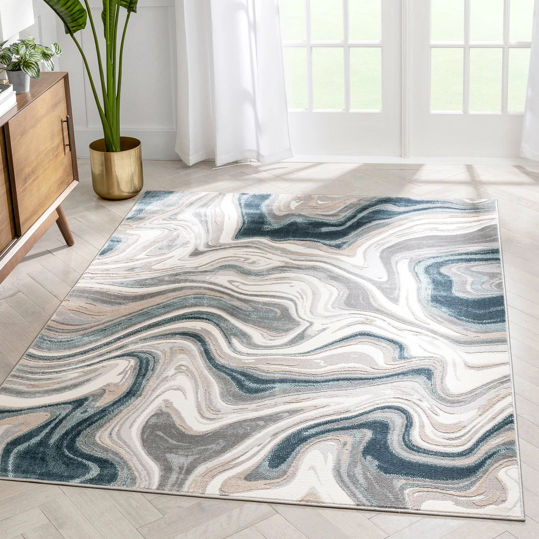 Well Woven Fallon Modern Abstract Distressed Grey Rug Global 1 Well Woven Fallon Modern Abstract Distressed Grey Rug Global