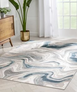 Well Woven Fallon Modern Abstract Distressed Grey Rug Global 14 Well Woven Fallon Modern Abstract Distressed Grey Rug Global