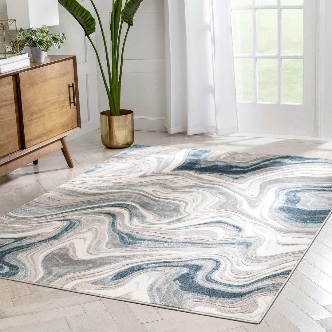 Well Woven Fallon Modern Abstract Distressed Grey Rug Global 6 Well Woven Fallon Modern Abstract Distressed Grey Rug Global