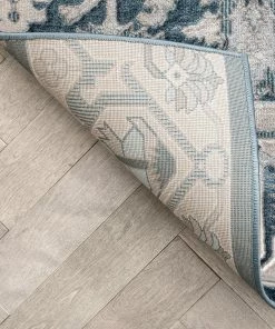 Well Woven Arial Vintage Oriental Persian Blue Rug Global