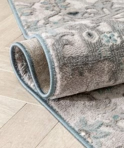 Well Woven Arial Vintage Oriental Persian Grey Rug