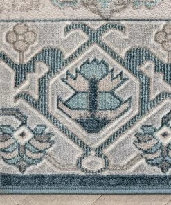 Well Woven Arial Vintage Oriental Persian Grey Rug