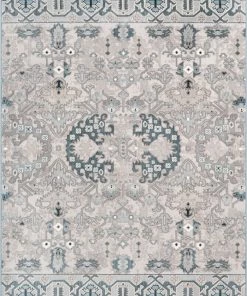 Well Woven Arial Vintage Oriental Persian Grey Rug