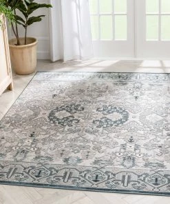Well Woven Arial Vintage Oriental Persian Grey Rug