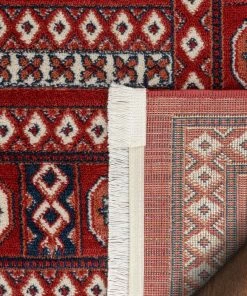 Well Woven Global Aldo Bokhara Tribal Geometric Pattern Crimson Rug