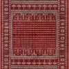 Well Woven Global Aldo Bokhara Tribal Geometric Pattern Crimson Rug
