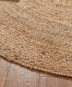 Well Woven Larissa Jute Rug Hand-Braided Basket Weave Jute Rug Farmhouse Solid Pattern Natural Color Jute + Natural 12 Well Woven Larissa Jute Rug Hand-Braided Basket Weave Jute Rug Farmhouse Solid Pattern Natural Color Jute + Natural