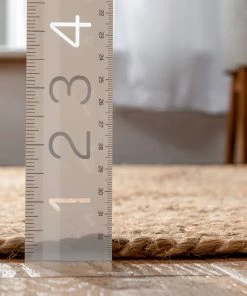 Well Woven Larissa Jute Rug Hand-Braided Basket Weave Jute Rug Farmhouse Solid Pattern Natural Color Jute + Natural 14 Well Woven Larissa Jute Rug Hand-Braided Basket Weave Jute Rug Farmhouse Solid Pattern Natural Color Jute + Natural