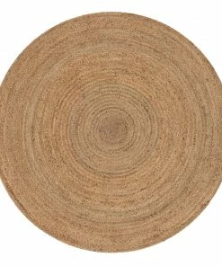 Well Woven Larissa Jute Rug Hand-Braided Basket Weave Jute Rug Farmhouse Solid Pattern Natural Color Jute + Natural 10 Well Woven Larissa Jute Rug Hand-Braided Basket Weave Jute Rug Farmhouse Solid Pattern Natural Color Jute + Natural