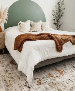 Well Woven Kian Cream Vintage Panel Distressed Rug